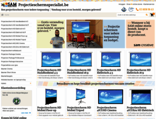 projectieschermspecialist.be screenshot