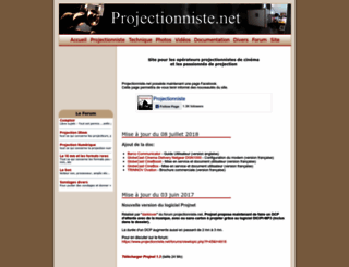 projectionniste.net screenshot