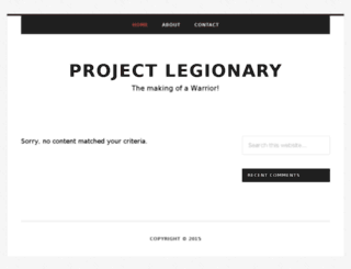 projectlegionary.com screenshot