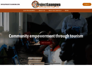 projectluangwa.org screenshot