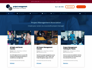 projectmanagementassociation.ie screenshot