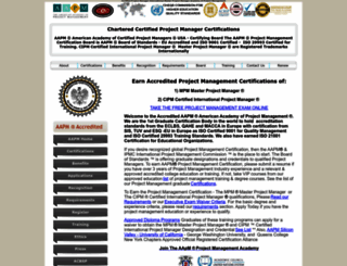projectmanagementcertification.org screenshot