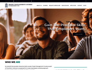 projectmanagementcourses.ie screenshot