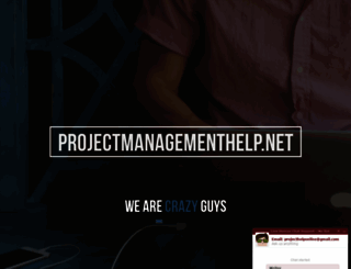 projectmanagementhelp.net screenshot