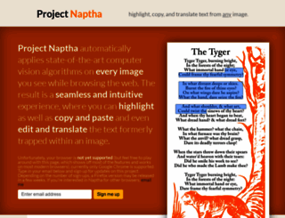projectnaptha.com screenshot