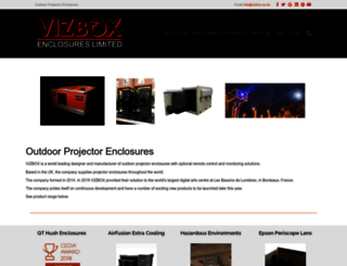 projector-enclosures.co.uk screenshot