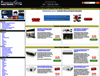projectorguys.com.au screenshot