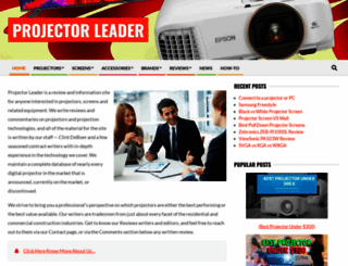projectorleader.com screenshot