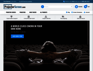 projectorscreens.com screenshot