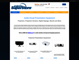 projectorsuperstore.com screenshot