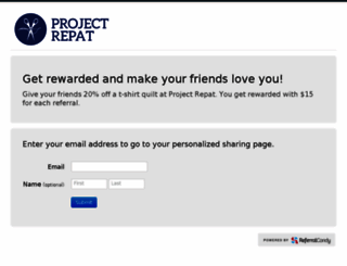 projectrepat.referralcandy.com screenshot