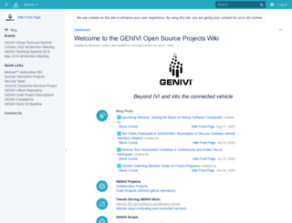 projects.genivi.org screenshot