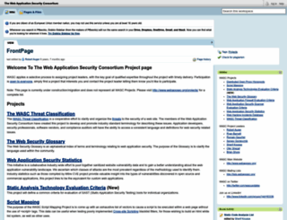 projects.webappsec.org screenshot