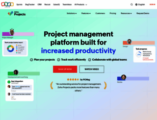 projects.zoho.com screenshot