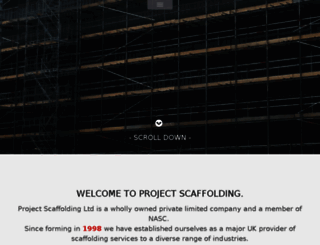 projectscaffolding.co.uk screenshot