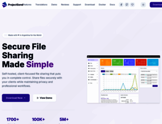 projectsend.org screenshot
