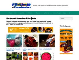 projectsforpreschoolers.com screenshot