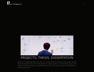 projectsparadise.com screenshot