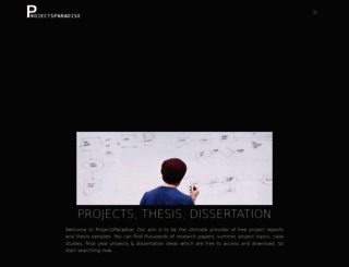 projectsparadise.com screenshot