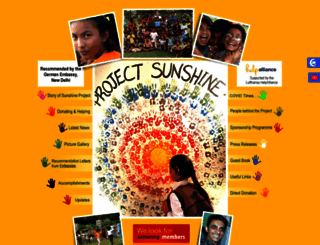 projectsunshineindia.org screenshot