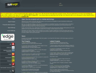 projecttracker.riaforge.org screenshot