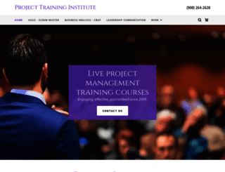 projecttraininginstitute.com screenshot