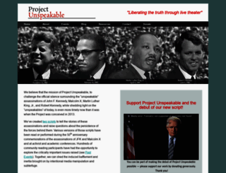 projectunspeakable.com screenshot