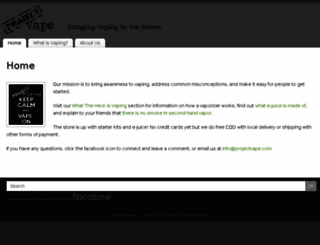 projectvape.com screenshot