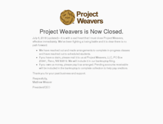 projectweavers.com screenshot