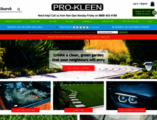 prokleen.co.uk screenshot