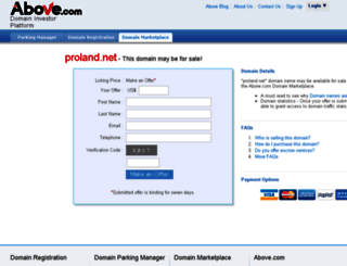proland.net screenshot