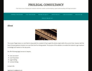 prolegalconsultancy.wordpress.com screenshot