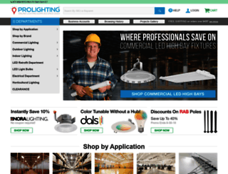 prolighting.com screenshot