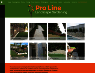 prolinelandscapegardening.com.au screenshot