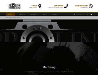 prolinemachining.com screenshot