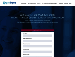 prolinguo.com screenshot