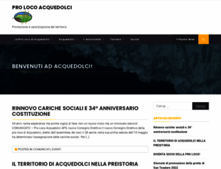 prolocoacquedolci.it screenshot