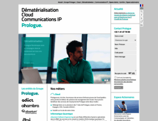 prologue.fr screenshot