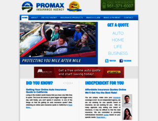 promaxinsuranceagency.com screenshot