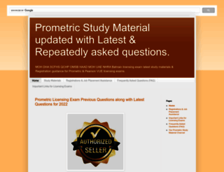 prometricstudymaterial.blogspot.com screenshot