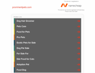 prominentpets.com screenshot