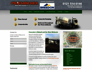 prominimix.co.uk screenshot