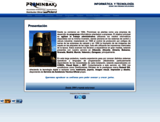 prominsax.com screenshot