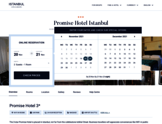 promise-hotel.hotel-istanbul.net screenshot