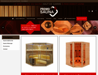 promo-sauna.fr screenshot