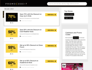 promocodeit.com screenshot