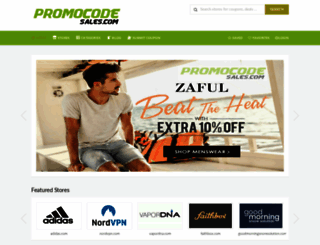 promocodesales.com screenshot