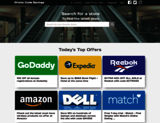 promocodesavings.com screenshot