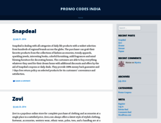 promocodesindia.wordpress.com screenshot