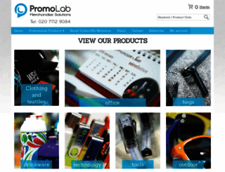 promolabmerchandise.co.uk screenshot
